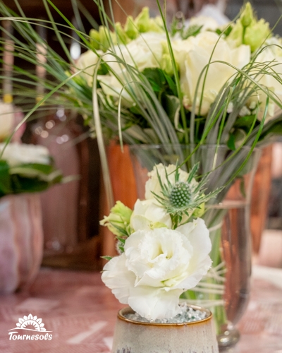 Bouquets et centres de table floraux Tournesols au salon du mariage de Charleroi 2026